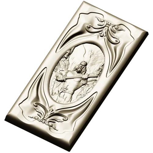 Sacred Flame Guardian - relief panel STL for CNC