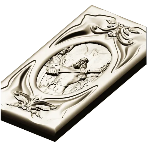 Sacred Flame Guardian - relief panel STL for CNC