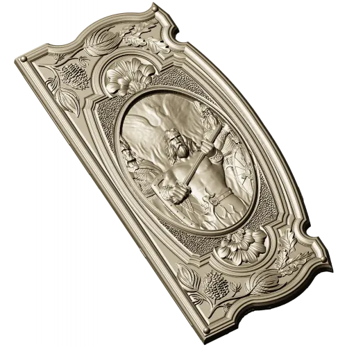 Рельефная панель "Священный Воитель" - 3D STL для ЧПУ