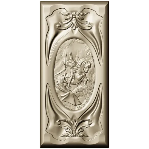 High-relief Dragon-Slayer Panel - STL 3D model for CNC