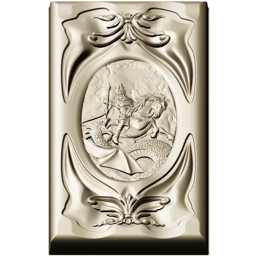High-relief Dragon-Slayer Panel - STL 3D model for CNC