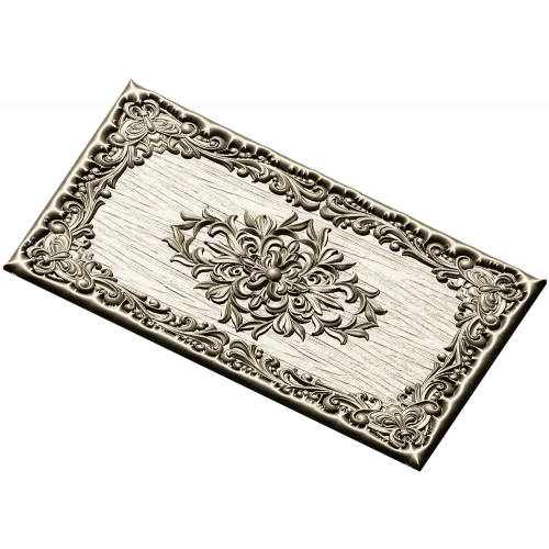 Ornate Floral Medallion Panel STL for CNC Routing