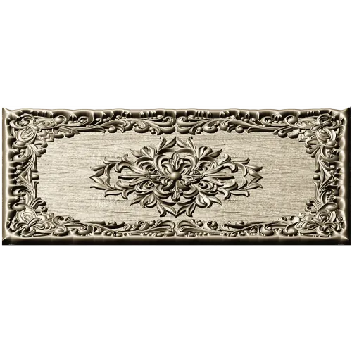 Ornate Floral Medallion Panel STL for CNC Routing