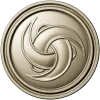 Trinity Swirl Rosette - 3D model STL for CNC milling