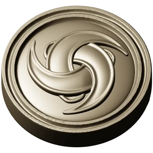 Trinity Swirl Rosette - 3D model STL for CNC milling