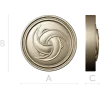 Trinity Swirl Rosette - 3D model STL for CNC milling