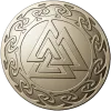 Valknut Medallion - STL 3D model for CNC milling