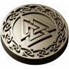 Valknut Medallion - STL 3D model for CNC milling