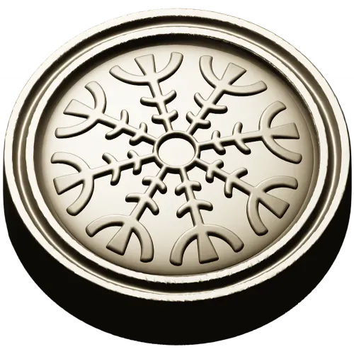 Runic Rosette Token - STL 3D model for CNC milling