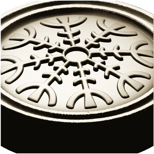 Runic Rosette Token - STL 3D model for CNC milling
