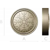 Runic Rosette Token - STL 3D model for CNC milling