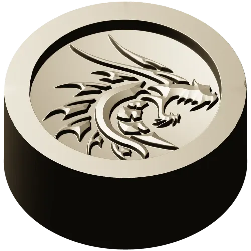 Драконий жетон - 3D модель STL для ЧПУ