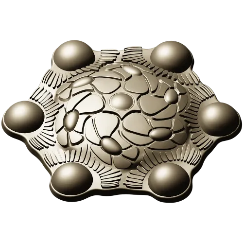 Розетка Гексофлора - 3D модель STL для ЧПУ
