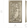 Freya with Sacred Cats - high-relief panel STL for CNC