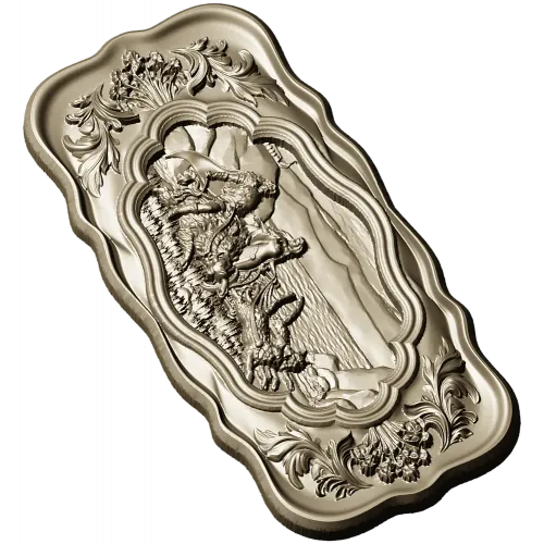 Freya and the Cats - Ornamental Relief STL for CNC