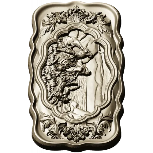 Freya and the Cats - Ornamental Relief STL for CNC