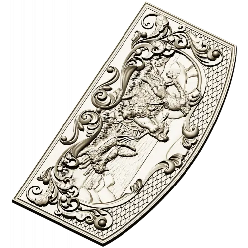 Фрея на кошках - stl модель рельефной панели для ЧПУ