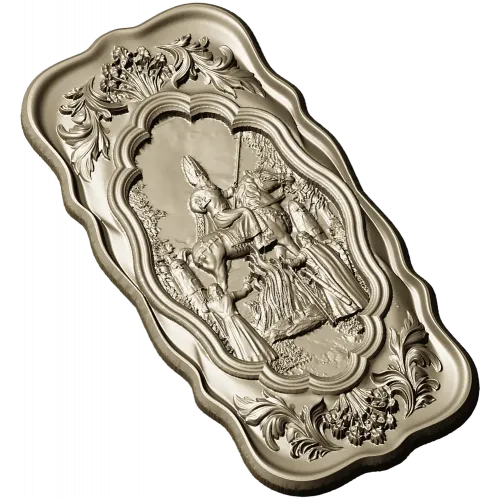 Appearance of Svarog - high-relief decorative panel STL for CNC