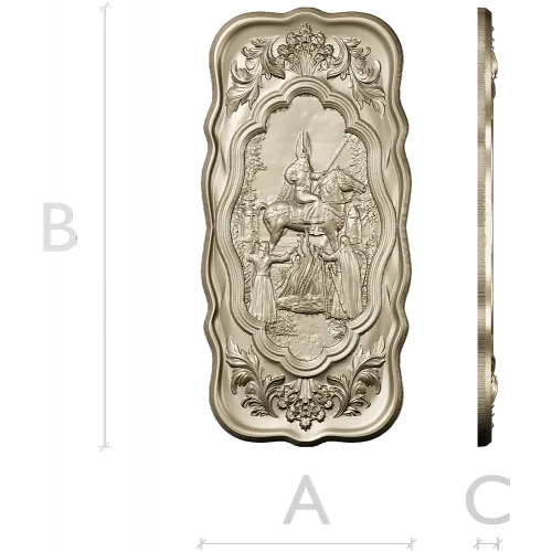 Appearance of Svarog - high-relief decorative panel STL for CNC