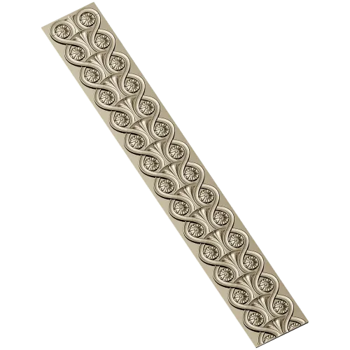 Classical Rosette Baguette - STL 3D model for CNC