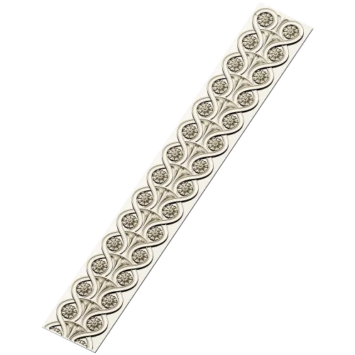 Classical Rosette Baguette - STL 3D model for CNC