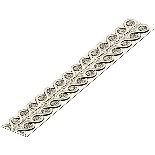 Classical Rosette Baguette - STL 3D model for CNC