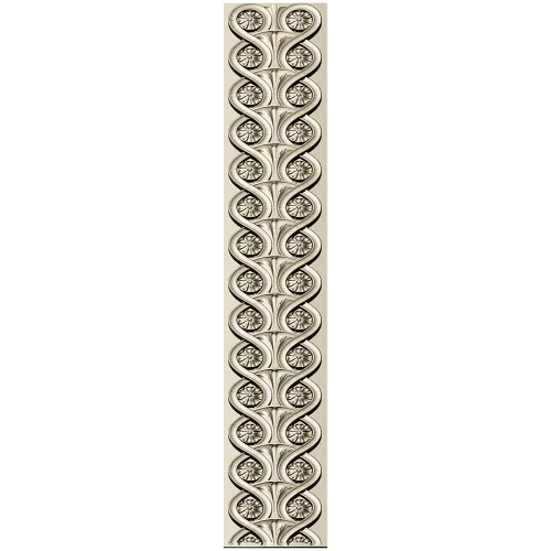 Classical Rosette Baguette - STL 3D model for CNC