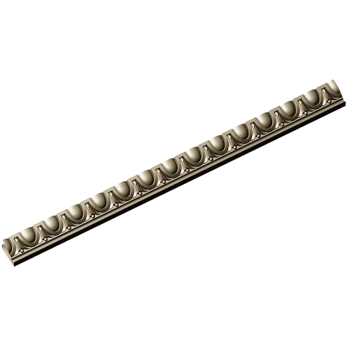 Classic Egg-and-Dart Baguette - STL 3D Model for CNC Milling