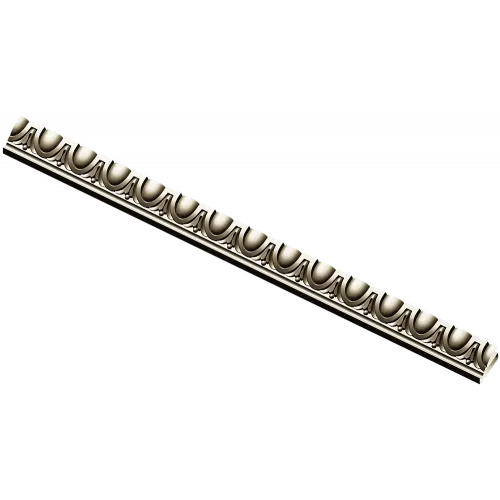 Classic Egg-and-Dart Baguette - STL 3D Model for CNC Milling