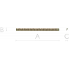 Classic Egg-and-Dart Baguette - STL 3D Model for CNC Milling