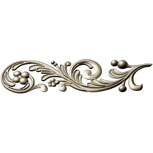 Acanthus Scroll Decorative STL for CNC Carving