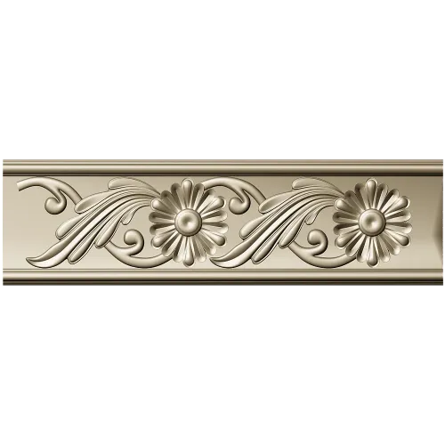Classic Floral Baguette STL for CNC Carving