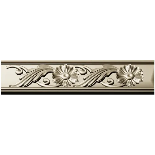 Classic Floral Baguette STL for CNC Carving