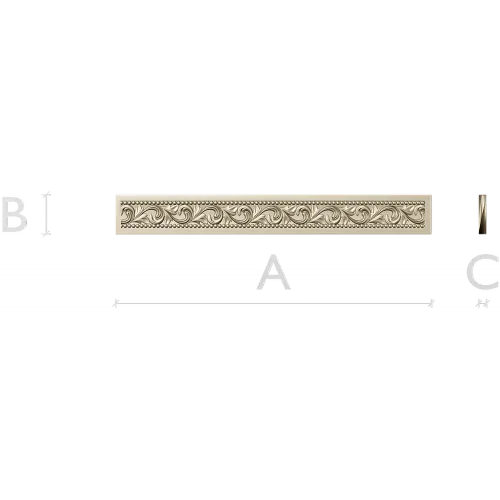 Regal Acanthus Baguette STL 3D Model for CNC