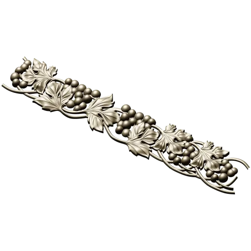 Grapevine Frieze STL for CNC Carving
