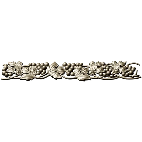 Grapevine Frieze STL for CNC Carving