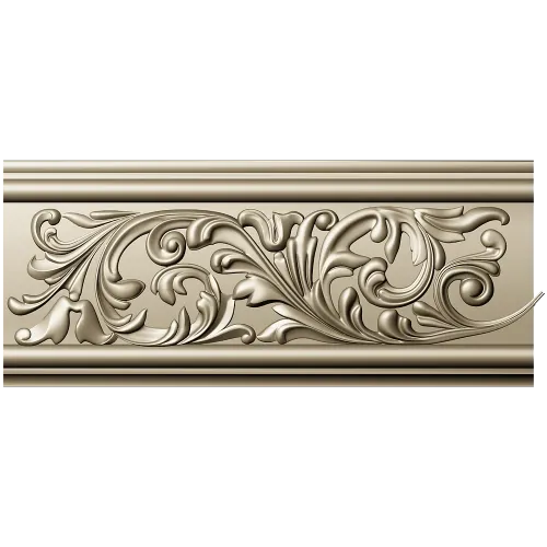 Ornate Acanthus Baguette - STL 3D Model for CNC