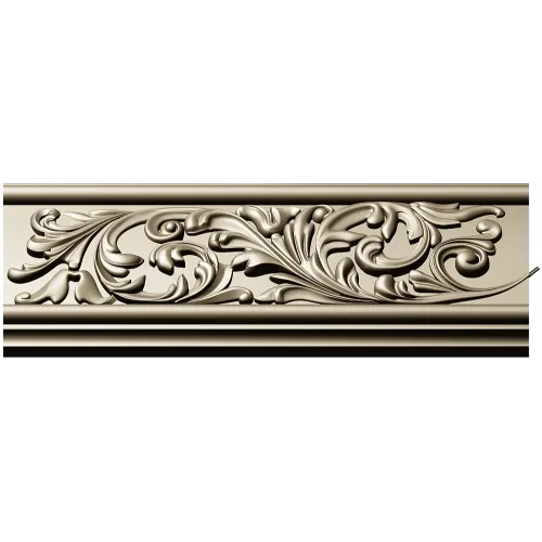 Ornate Acanthus Baguette - STL 3D Model for CNC