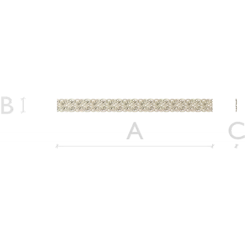 Ornamental Interlace Baguette STL for CNC