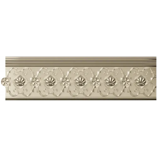 Розеттный бордюр - stl модель для ЧПУ, декоративный багет для фрезера