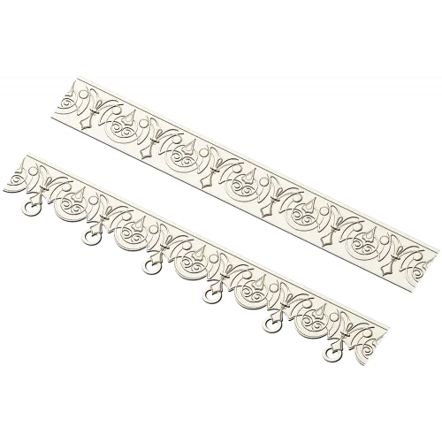 Ornamental Ringed Baguette - STL 3D model for CNC