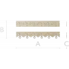 Ornamental Ringed Baguette - STL 3D model for CNC