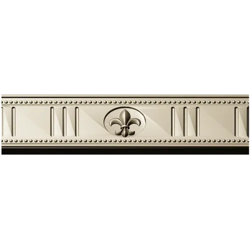 Багет с медальоном и флер-де-лис - STL модель для ЧПУ