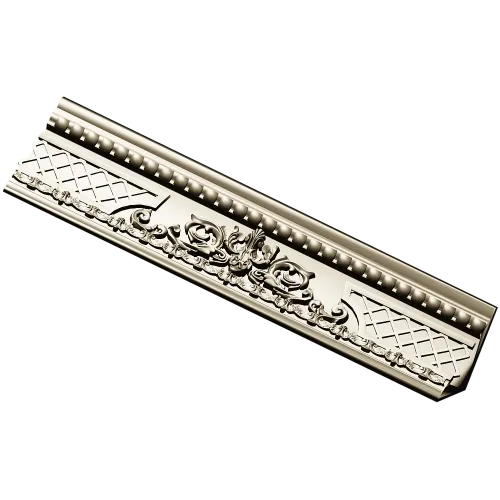 Rosa Aurea Frieze - ornate baguette STL model for CNC