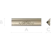 Rosa Aurea Frieze - ornate baguette STL model for CNC