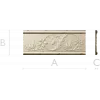 Floral Scroll Baguette - STL 3D model for CNC