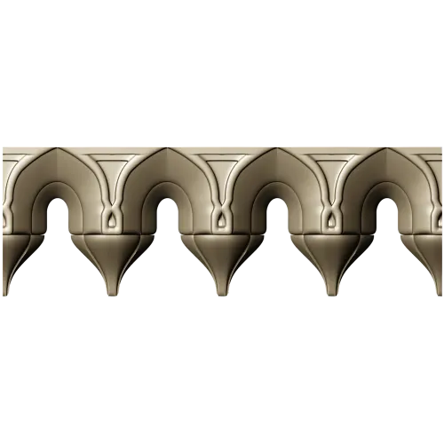 Багет "Арочные навершия" - 3D модель STL для ЧПУ