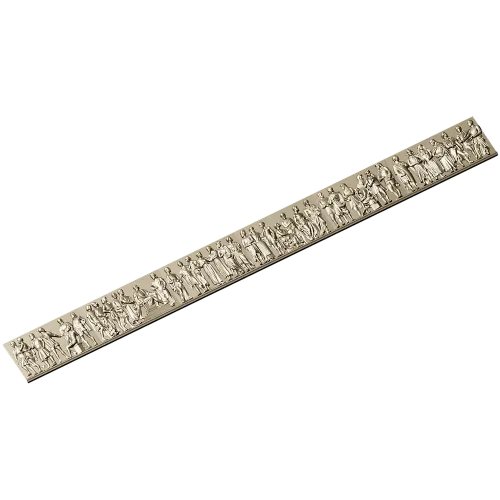 Processional Figures Baguette - detailed bas-relief STL for CNC