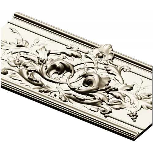 Ornate Acanthus Baguette STL 3D Model for CNC