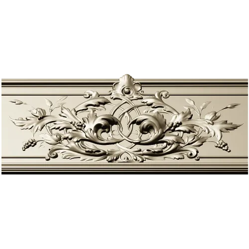 Ornate Acanthus Baguette STL 3D Model for CNC
